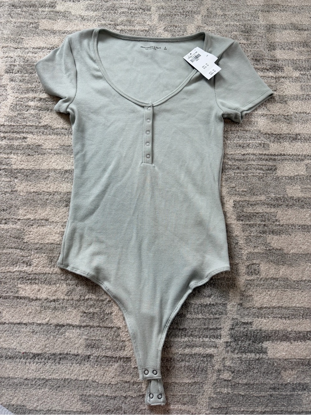 NWT Abercrombie & Fitch Sage Green Bodysuit